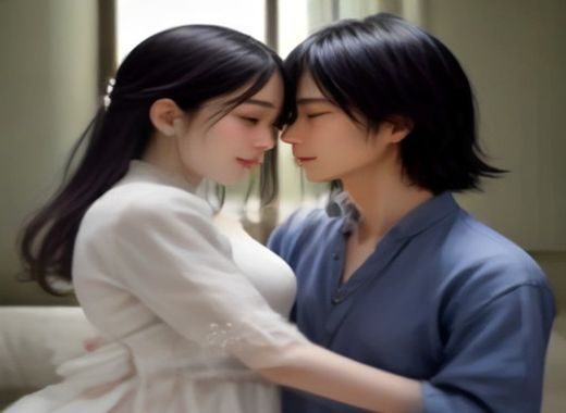 第一次的人妻主题意象，婚戒与窗外光线的对比画面，象征婚姻束缚与渴望自由的内心张力